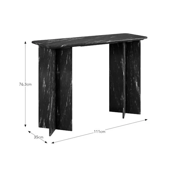 Console Table - Black, Marble