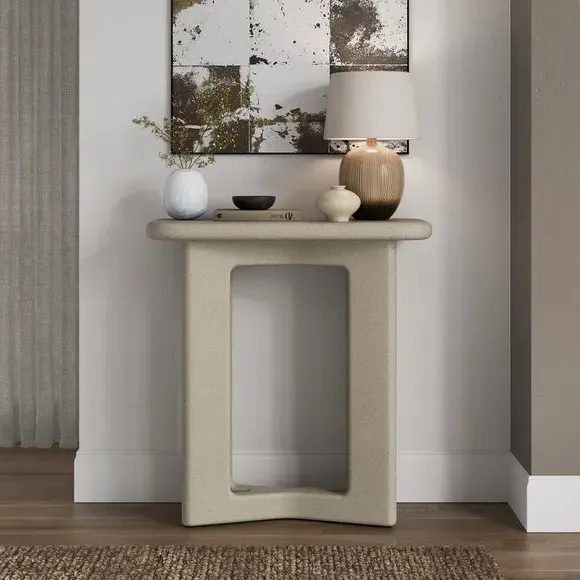 Console Table - Ivory, Concrete image