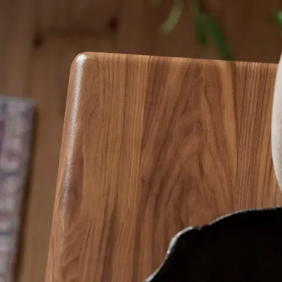 Console Table with Wiggle Design - Walnut, Wood