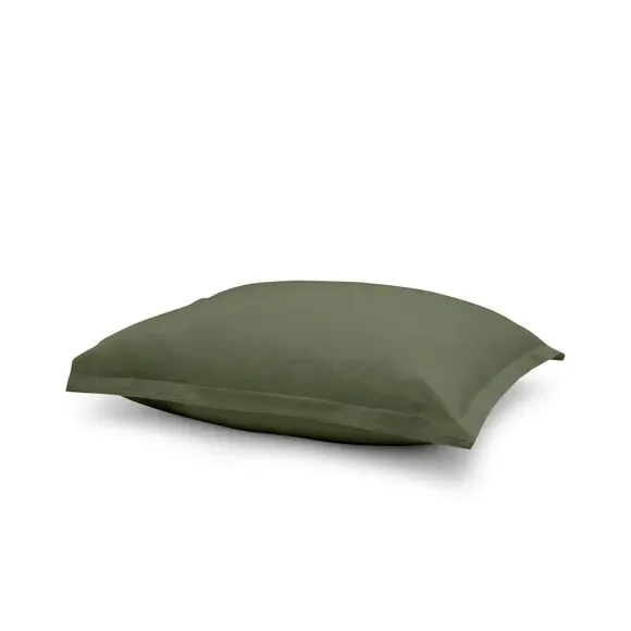 Continental Pillowcase - Olive, Cotton
