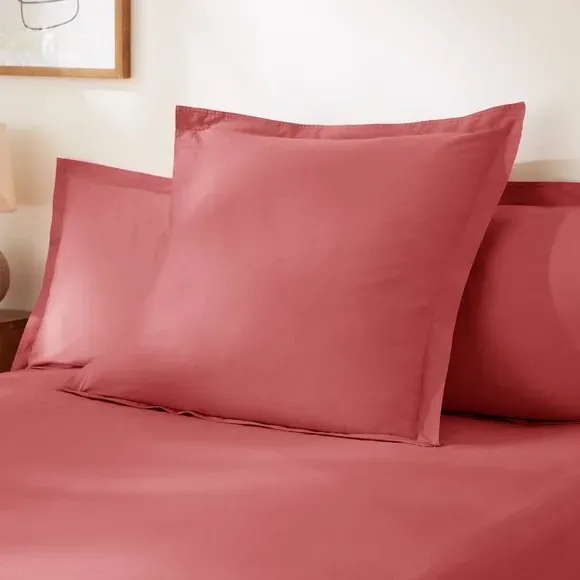 Continental Pillowcase - Rhubarb, Cotton