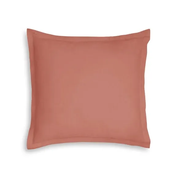Continental Pillowcase - Terracotta, Cotton