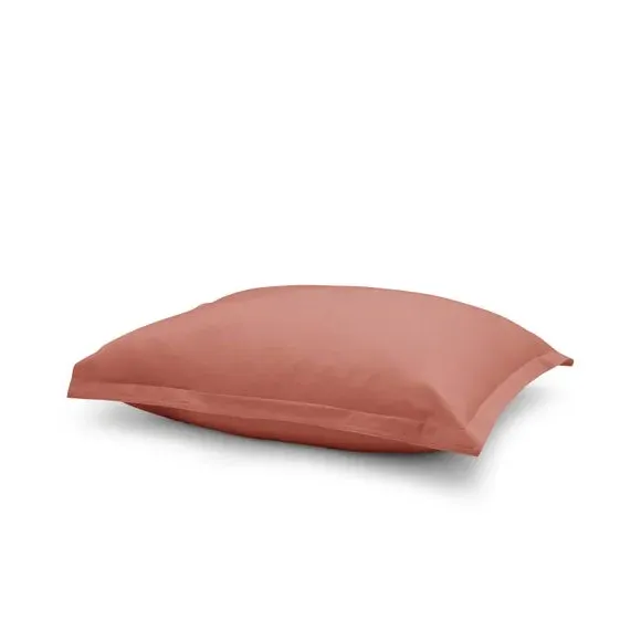 Continental Pillowcase - Terracotta, Cotton