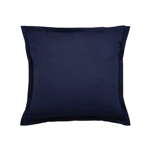 Continental Square Pillowcase - Luxe Navy, Cotton