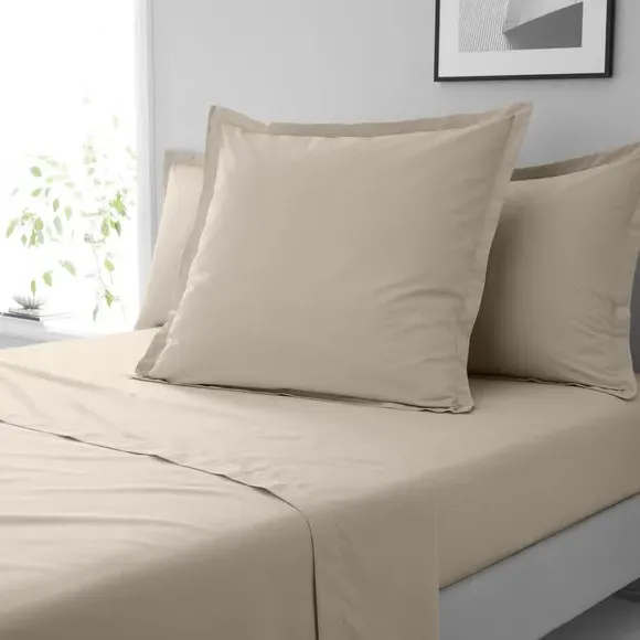 Continental Square Pillowcase - Natural, Cotton