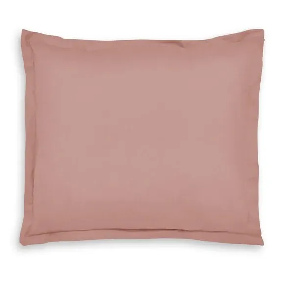 Continental Square Pillowcase - Pink, Cotton