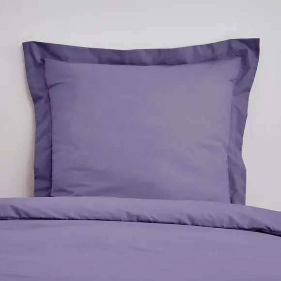 Continental Square Pillowcase - Purple, Cotton image