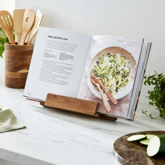 Cook Book Stand - Brown, Acacia Wood