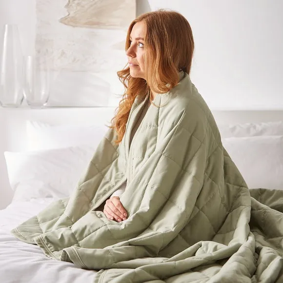 Cooling Blanket with Temperature Control - Sage