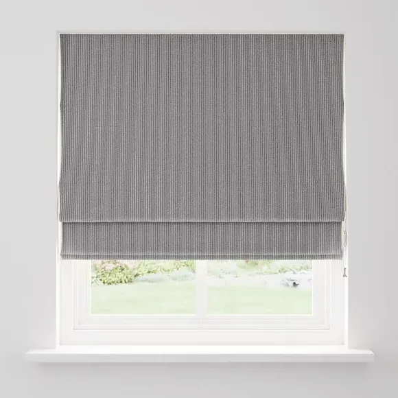 Corded Roman Blind - Charcoal, Polyester