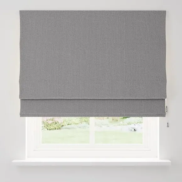 Corded Roman Blind - Charcoal, Polyester