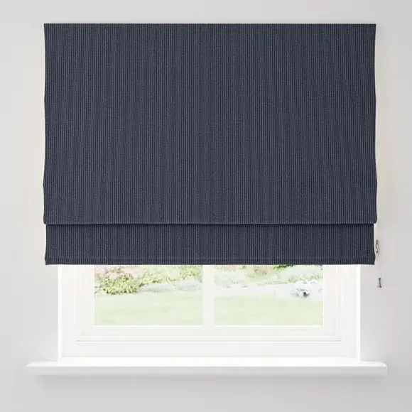 Corded Roman Blind - Navy, Polyester
