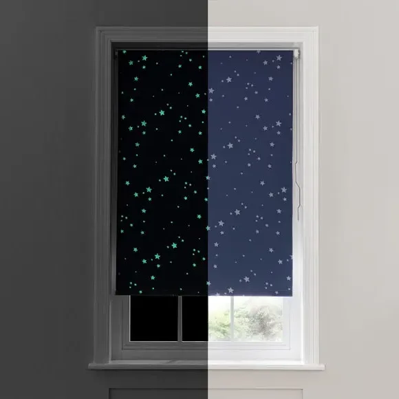 Cordless Blackout Roller Blind - Navy