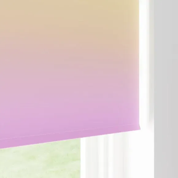 Cordless Blackout Roller Blind - Rainbow Ombre