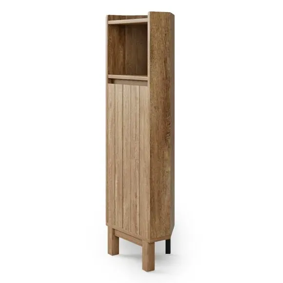 Corner Bathroom Unit with Storage - Mango Wood