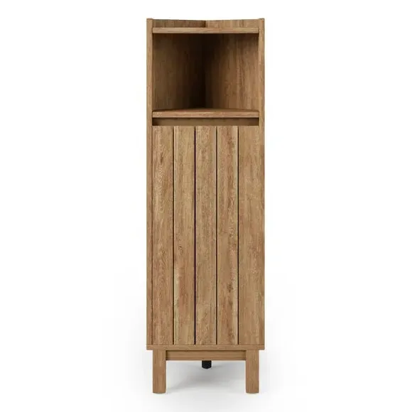 Corner Bathroom Unit with Storage - Mango Wood