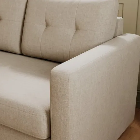 Corner Chaise Sofa Bed with Storage - Natural