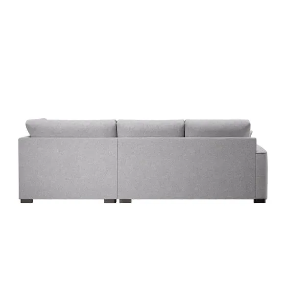 Corner Chaise Sofa Deep Sit - Grey, Fabric