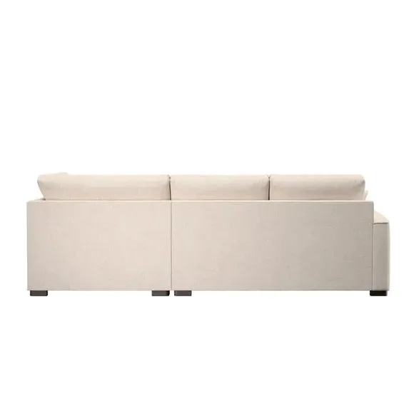 Corner Chaise Sofa Deep Sit - Natural, Fabric