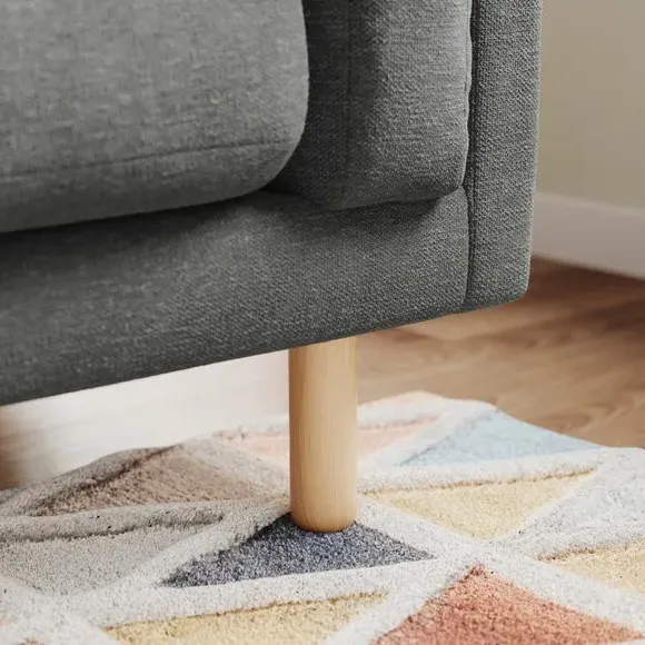 Corner Chaise Sofa - Graphite, Chenille