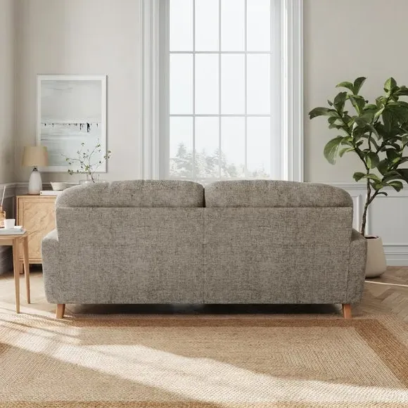Corner Chaise Sofa - Mushroom, Chenille