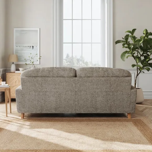 Corner Chaise Sofa - Mushroom, Chenille
