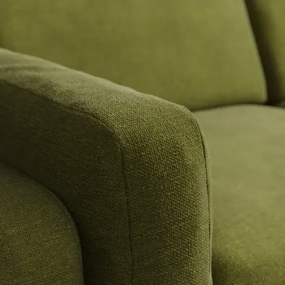 Corner Chaise Sofa - Olive, Chenille