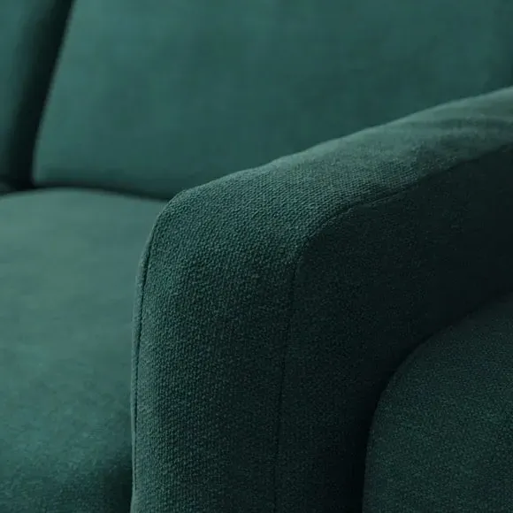 Corner Chaise Sofa - Peacock, Chenille
