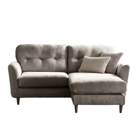 Corner Chaise Sofa Reversible - Mushroom, Chenille