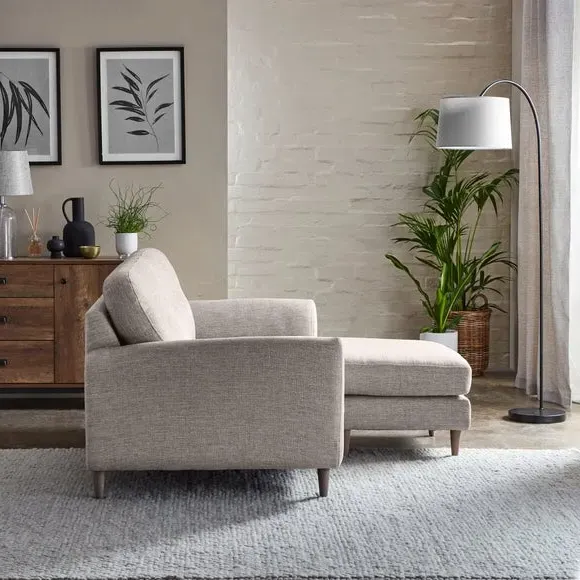 Corner Chaise Sofa Reversible - Natural, Polyester