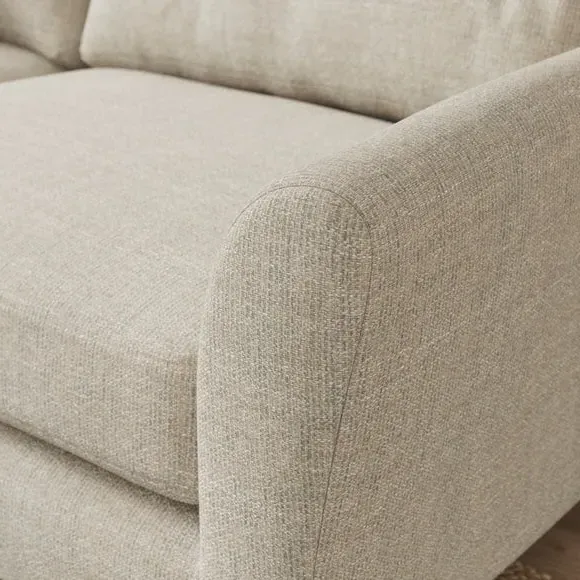Corner Chaise Sofa Reversible - Natural, Polyester