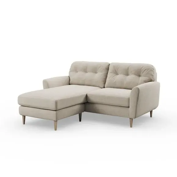 Corner Chaise Sofa Reversible - Natural, Polyester