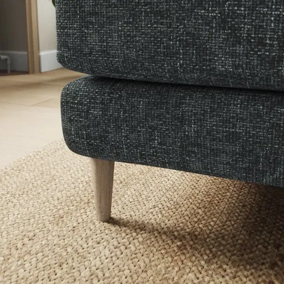Corner Chaise Sofa Reversible - Navy, Chenille