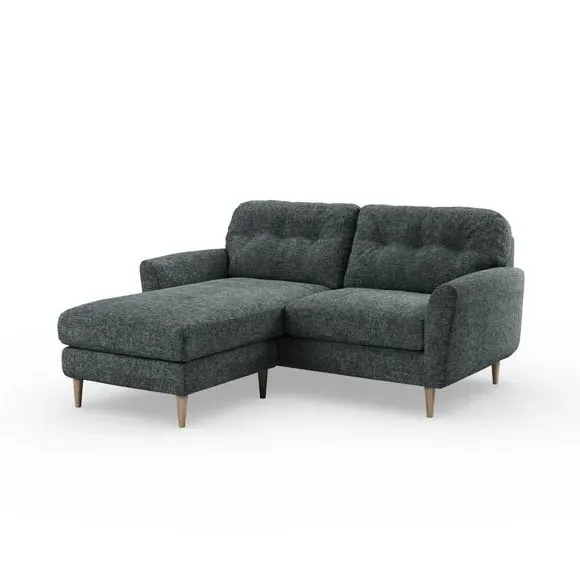 Corner Chaise Sofa Reversible - Navy, Chenille