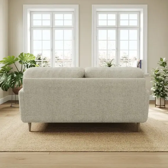 Corner Chaise Sofa Reversible - Silver, Chenille