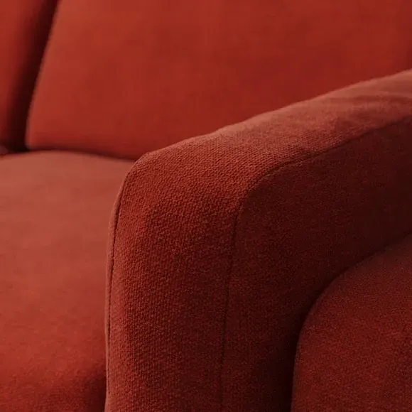 Corner Chaise Sofa - Russet, Chenille
