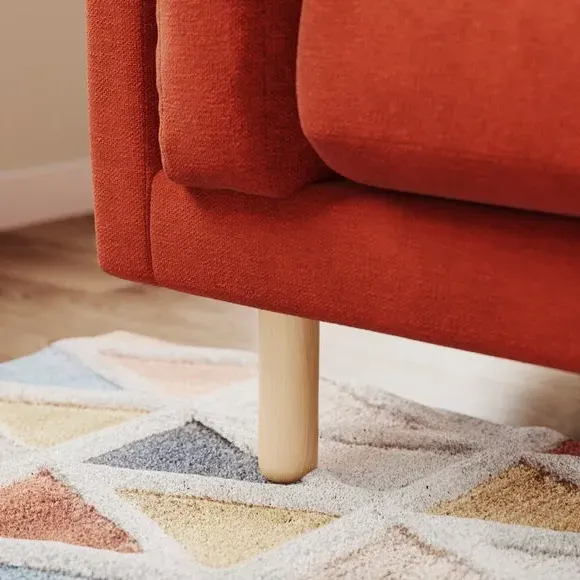 Corner Chaise Sofa - Russet, Chenille
