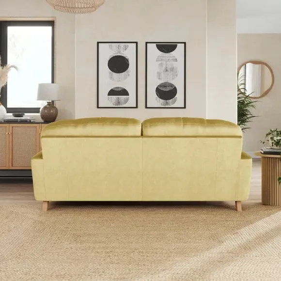 Corner Chaise Sofa - Sunshine, Velvet