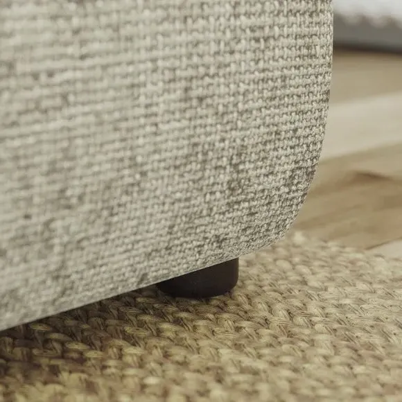 Corner Chaise Sofa with Curved Arms - Mushroom