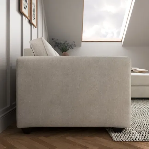 Corner Chaise Sofa with Storage - Natural, Chenille