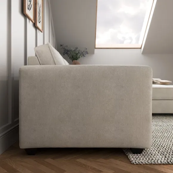 Corner Chaise Sofa with Storage - Natural, Chenille