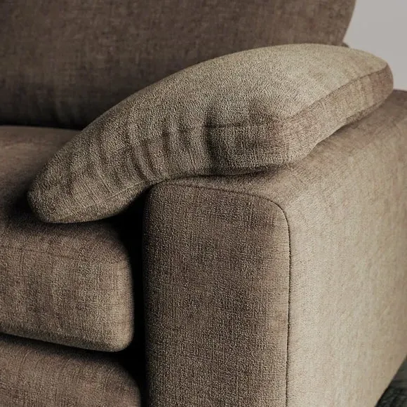 Corner Chaise Sofa with Storage - Natural, Chenille