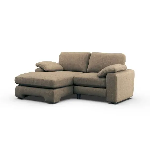 Corner Chaise Sofa with Storage - Natural, Chenille