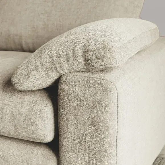 Corner Chaise Sofa with Storage - Natural, Chenille