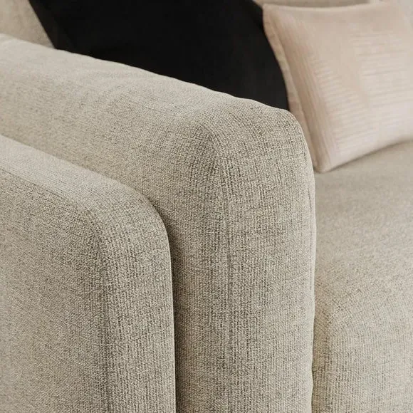 Corner Chaise Sofa with Storage - Natural, Fabric