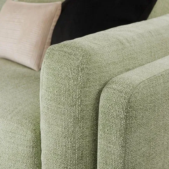Corner Chaise Sofa with Storage - Sage, Fabric