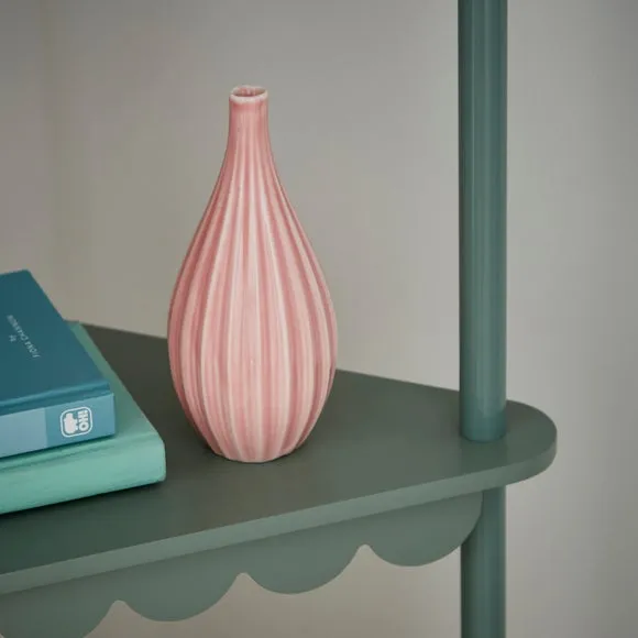 Corner Floor Lamp with Shelves - Lilypad, Metal