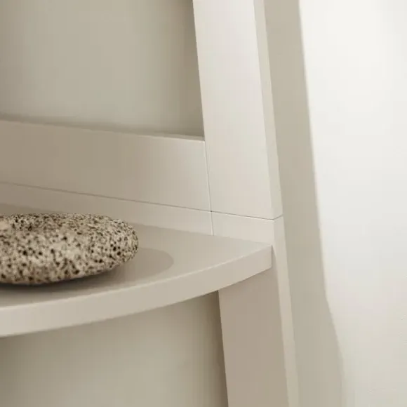 Corner Ladder Shelving Unit - Natural, Wood