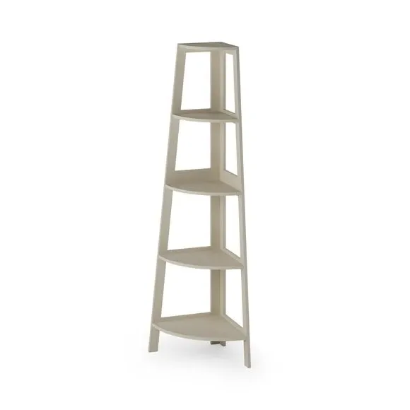 Corner Ladder Shelving Unit - Natural, Wood