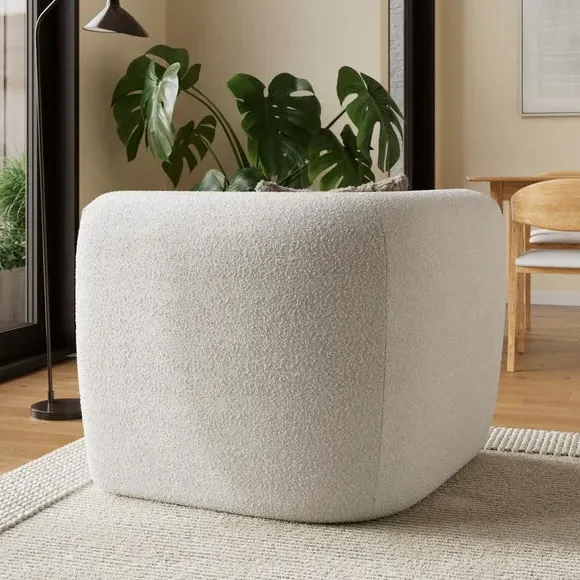 Corner Modular Sofa Piece - Natural, Boucle